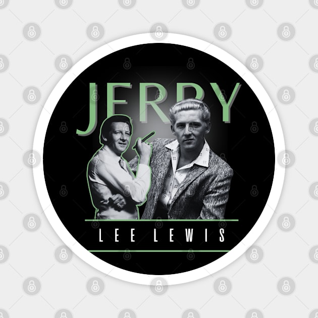 Jerry lee lewis +++ retro Magnet by TelorDadar